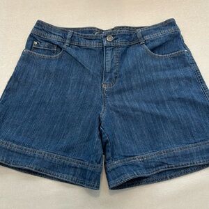 Code Bleu Dark Blue Denim Jean Shorts